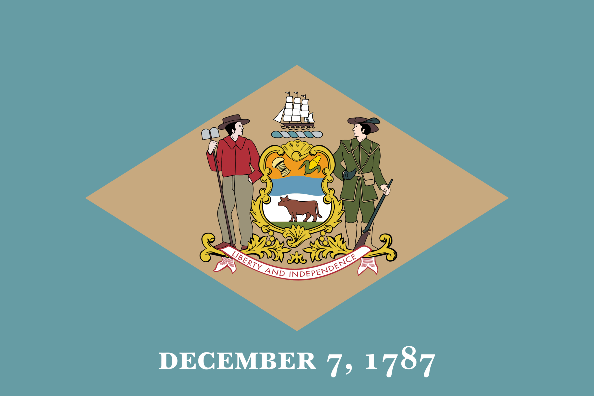Delaware state flag